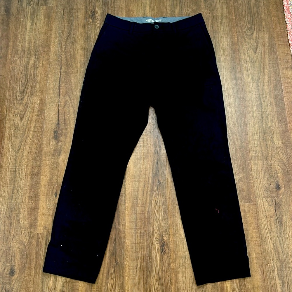 NWOT OLD NAVY black Trouser Pants 30x30